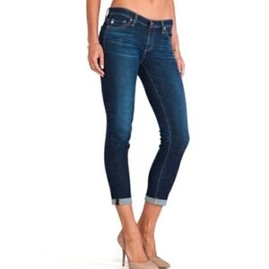 AG Adriano Goldschmied AG-ED Denim Stilt Cigarette Roll Up Stretch Jean Sz 30